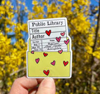Library Card Sticker - Storiarts