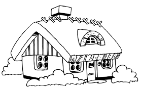 ✿ imágenes a color de casas listos para imprimir y usar en el aula. Free Printable House Coloring Pages For Kids