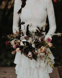 Vintage Haunted Harvest Wedding Inspiration Fall Wedding Flowers Wedding Petals Dark Wedding