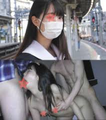 3大特典付き》【電車痴漢】☆無垢過ぎる黒髪ロリJKにトリプル痴漢☆幼いのにエグい極太イボバイブでイキまくり☆乳射＆中出し2連発