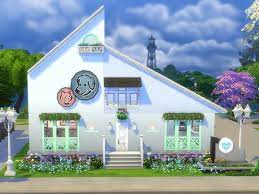 Sapphyra S Pastel Pet Clinic No Cc Pet Clinic Sims 4 House Design Sims House