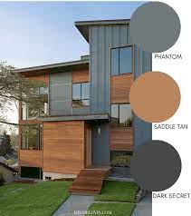 Modern Exterior Paint Colors Gray House Exterior Modern House Colors House Paint Exterior Consider fashionable options for combining tones and basic colors in the exterior of country houses. pinterest