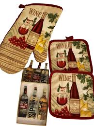 See more ideas about wine theme kitchen, wine theme, wine kitchen. Jb Products Shop Llc Wine Themed Oven Mitt 2 Pot Holders And Set Of 6 Wine Magnets Country Style Kitchen Decor Set Buy Online In Aruba At Aruba Desertcart Com Productid 111498833