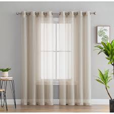 It covers most of the floor and can make a big statement. Thd 2 Piece Semi Sheer Voile Window Curtain Drapes Grommet Top Panels For Bedroom Living Room Kids Room Set Of 2 Panels Walmart Com Walmart Com