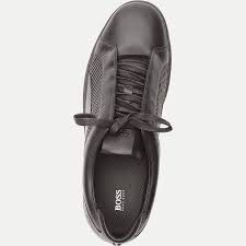 New Hugo Boss Mercedes F1 Black Leather Boots Shoes Trainers Sneakers 8 42 260 Black Leather Boots Leather Boot Shoes Shoe Boots