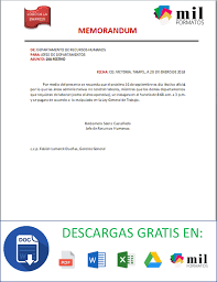 Modelo de curriculum vitae grátis para editar e baixar facilmente em formato word. El Memorandum Ejemplos Modelo Formato Excel Word Pdf Gratis