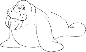 Posted in animals coloring pages. Walrus 16507 Animals Printable Coloring Pages