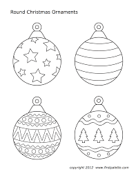Santa claus, reindeer, happy christmas kids and more christmas coloring pages and sheets to color. Christmas Ornaments Christmas Ornament Template Christmas Tree Coloring Page Printable Christmas Coloring Pages