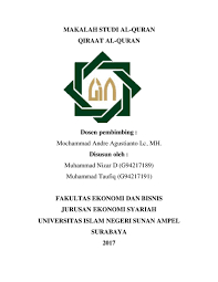 Doc Qiraat Fix Docx Muhammad Taufiq Academia Edu