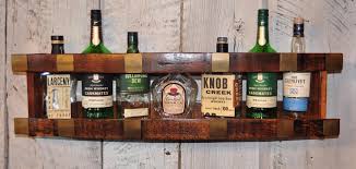 Completed with 3 aluminum or copper helix spirals for a unique one of a kind set. Bourbon Stave Bottle Rack The Oak Barrel Company