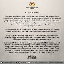 Untuk pertanyaan mengenai syarikat disenarai, klik sini untuk memuat turun senarai nama. Kedutaan Besar Malaysia Jakarta Auf Twitter Notis Makluman 17 Mac 2020 Notismakluman Malaysiaindonesia Consular Konsular Wismaputracares Covid19 Covid 19 Https T Co Hbat3uvpak