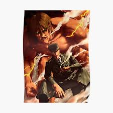 Eren Yeager Posters Redbubble Hablemos del más reciente capítulo de attack on titan. redbubble