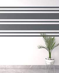 These hallway paint ideas will inspire you to makeover one of the smallest (but mightiest) rooms in your home. Simple White And Grey Horizontal Striped Wall Paint Ideas Wall Paint Patterns Striped Walls Horizontal Painting Stripes On Walls