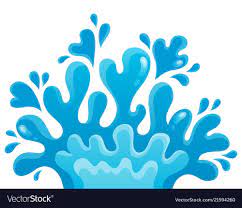Water Splash Theme Image 1 Vector Image On Vectorstock Splash Images Cartoon Clip Art Graphic Design Projects
