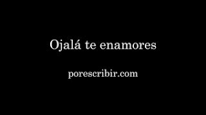 ¿puede el amor sobrevivir al destino?… Ojala Te Enamores Alejandro Ordonez Youtube