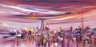 Is a quality driven and experienced decorating company based in skyline specialises in interior & exterior decoration on new builds, refurbishment and restorations with. Print Of London Embellished Cityscape Inc Shipping Sara Sherwood Abstract Cityscape Artist London Uk