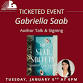 Gabriella Saab -- Ticketed Event — Page & Palette event image