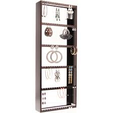 Sold and shipped by eforcity. Angelynn S Earring Holder Organizer Large Long Hoop Stud Dangle Wall Mount Closet Jewelry Storage Rack Jennifer Rubbed Bronze Walmart Com Walmart Com