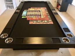 Custom Game Table Build The Jones Demon Boardgamegeek Boardgamegeek Table Games Board Game Table Gaming Table Diy