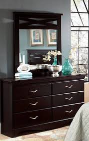 Crossroads Modern Cherry Wood Dresser Mirror Cherry Wood Dresser Standard Furniture Wood Dresser