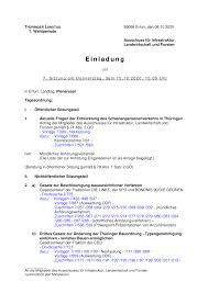 Zu den vorlagen die stellungnahme abzugeben, die in der jeweils zitierten. Https Www Thueringer Landtag De Uploads Tx Tltcalendar Invitations E7il007 Verlinkung Pdf