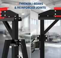 Garvee 2 Ton Adjustable Gantry Crane 4400 lbs Portable I-Beam Hoist with  Manual Trolley and Hook 12 Height Settings 97-141inch for Factory Warehouse  ...