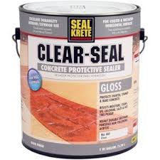 This floor paint is slate gray with a satin finish. Zinsser 60004 1 Qt Clear Water Sealer Walmart Com Walmart Com Garage Floor Epoxy Concrete Sealer Epoxy Floor