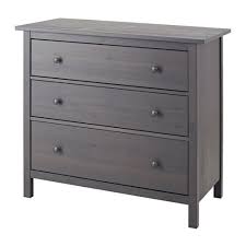Hemnes 3 Drawer Chest Gray Dark Gray Stained 42 1 2x37 3 4 Ikea Ikea Grey Dresser Chest Of Drawers 3 Drawer Chest