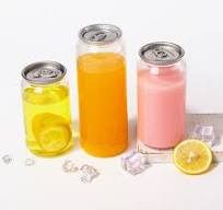 250 Ml 350 Ml 355 Ml 500 Ml Transparent PET Plastic Beverage Soda Beer Can  With Easy Open Lid