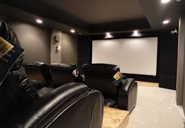 Man caves and/or woman caves have become trendy and there are plenty of modern basement cave ideas available to inspire your own private space. Big Blue S Basement Theater Home Theater Rooms Living Room Theaters Home Theater Basement