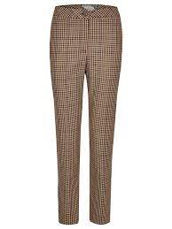65% polyester, 35% baumwolle grammatur: Nicowa Lange Hose Mit Pepita Muster Und Streifen Mikola Klingel