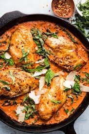 Boneless chicken is cubed and marinated in a yogurt, lemon juice, garlic, tomato, and indian spiced marinade and then baked in the oven. 60 Best Chicken Breast Recipes The Modern Proper