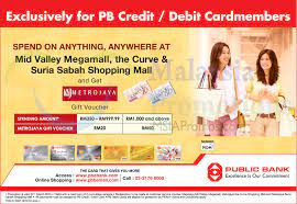 A complete listing of mid valley bank office and branch locations. Metrojaya Free Voucher Promotion For Public Bank Cardmembers 7 Jan 1 Mar 2015