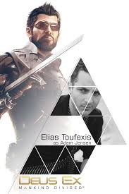 The Voice Actor Of Adam Jensen Plays Deus Ex Mankind Divided Deus Ex Voice Actor Video Game Characters