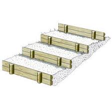 Marches D Escalier Et Bordures En 2 Demi Rondins Solution Pin Image 1 Escalier De Jardin Marches Jardin Escalier Exterieur Bois
