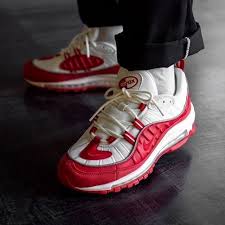The Nike Air Max 98 University Red Are Scheduled For Release This Friday January 25 Hit The Link In Our Bio To Ent Nike Air Max Nike Shoes Air Max Air Max