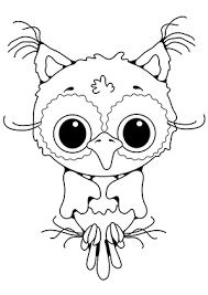 Ausmalbild Baby Eule Zum Ausdrucken