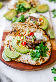Pat steak dry using a paper towel and set. Beer Marinated Skirt Steak Tacos With Corn Salsa