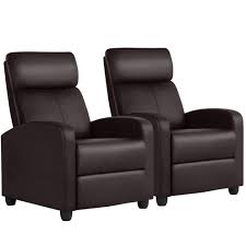 Yaheetech Leather Home Theater Seating Single Recliner Chair Wingback Rceliner Sofa Lazy Boy Recliners Ro In 2020 Recliner Chair Couch With Chaise Home Theater Seating