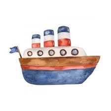 Watercolor Cute Cartoon Steamboat Clipart Adventure Boat Cargo Png And Vector With Transparent Background For Free Download Boat Cartoon Boat Illustration Clip Art