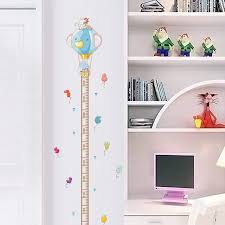 Us 2 97 7 Off Cartoon Animals Elephant Cat Height Measure Wall Stickers For Kids Rooms Height Chart Ruler Wall Decals Home Decor Poster Mural In