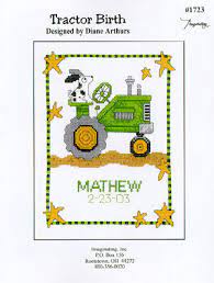 See more ideas about cross stitch patterns, cross stitch, cross stitching. Imaginating Tractor Birth Cross Stitch Pattern 123stitch