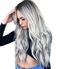Maybe you would like to learn more about one of these? Volwco Natural Long Curly Wavy Platinum Blonde Synthetic Wigs With Dark Roots Ombre Wig For Women High Temperature Silk Wigs Buy Online In Solomon Islands At Solomon Desertcart Com Productid 130283768