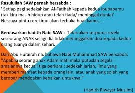Tulislah hadis yang menjelaskan bahwa ibu adalah manusia paling pertama untuk dihormati sebelum seorang bapak atau seorang muslim wajib hukumnya menghormati orang tua, karena ini merupakan salah satu amalan utama, dan perintah utama, terutama ibu , berikut. Hadis Nabi Saw Sedekah Alfatihah Buat Kedua Ibubapa Islamic Quotes Self Reminder Wise Words