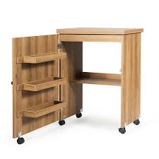 Really useful box storage units. Costway Folding Sewing Craft Table Shelf Storage Cabinet Furniture W Wheels Natural