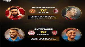 Watch uefa europa league online. Live Football Schedule Tonight Mu Vs Ac Milan Olympiacos Vs Arsenal Sctv Link Here Netral News