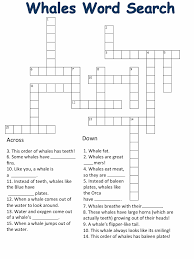 No registration needed to make free, professional looking crossword puzzles! Whale Crosswords