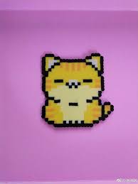 What A Great Cat Design Plantillas Hama Beads Hama Beads Animales Abalorios Hama