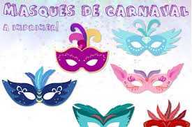 Masque A Imprimer Pour Carnaval Et Mardi Gras