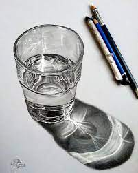 It means a form of relaxation for her and it gives her new. Drawing A Glass Of Water Still Life Drawing Realistic Drawings Life Drawing